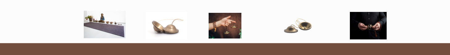 Collection of tingsha hand beaten therapy and sound