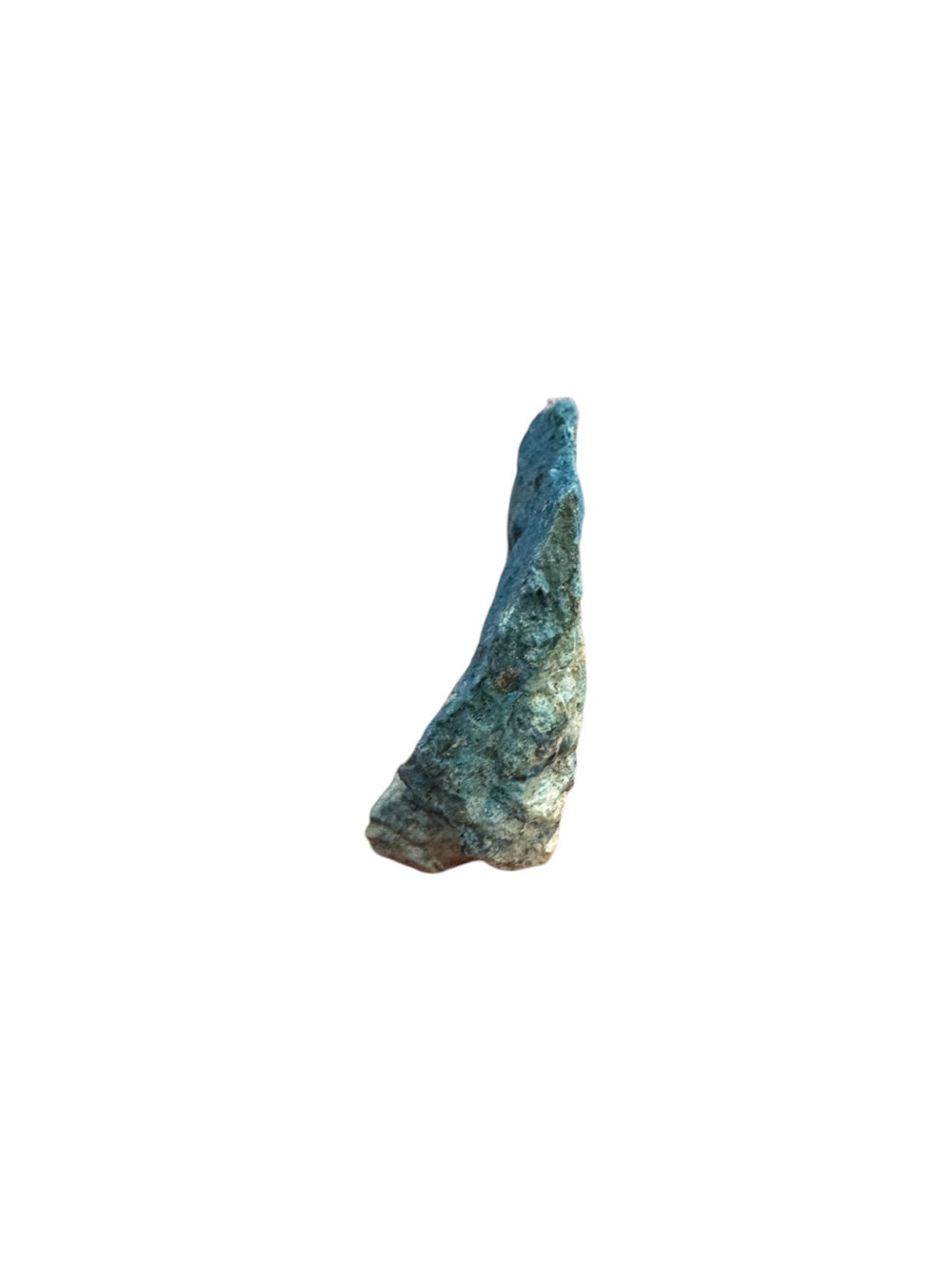 Aerinite mineral specimen with blue fibrous crystalline texture from Lleida, Catalonia, Spain – rare throat chakra stone