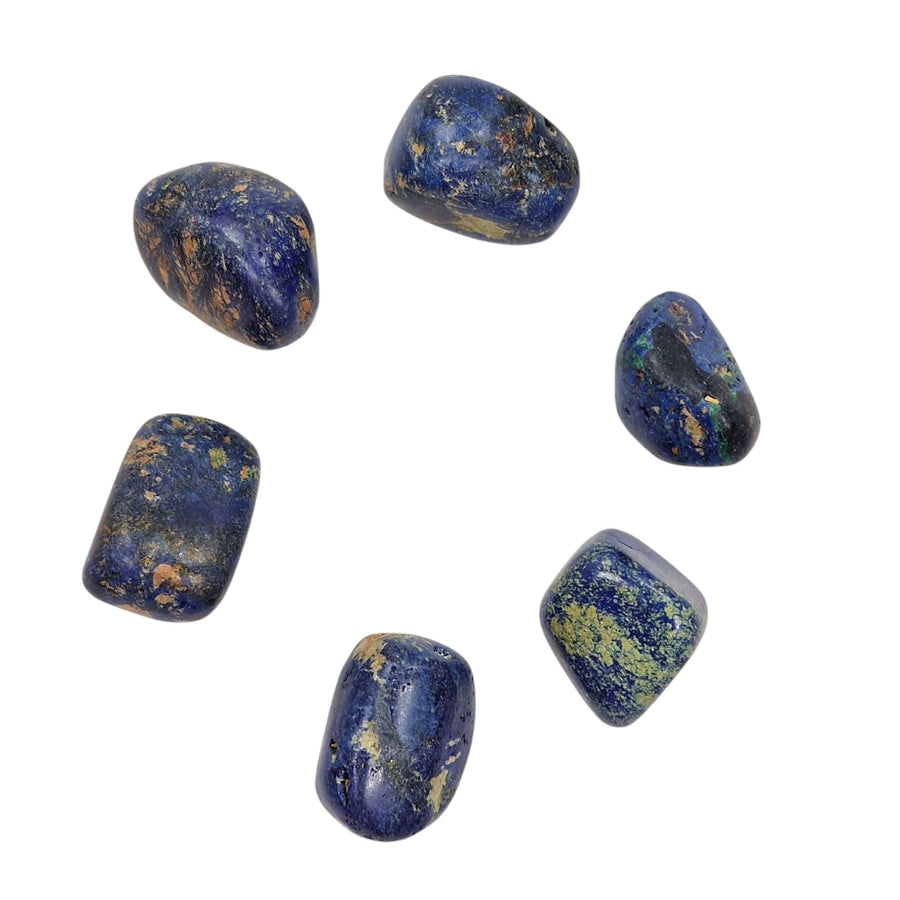 Azurite Rare Tumble Stone Peru – polished tumble stone for crystal healing and meditation