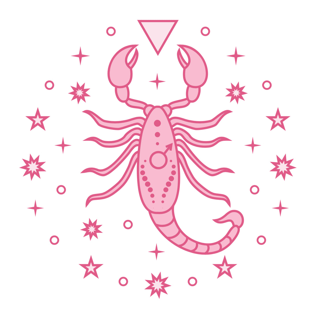 Pink Layout for Scorpia Zodiac GeoFossils