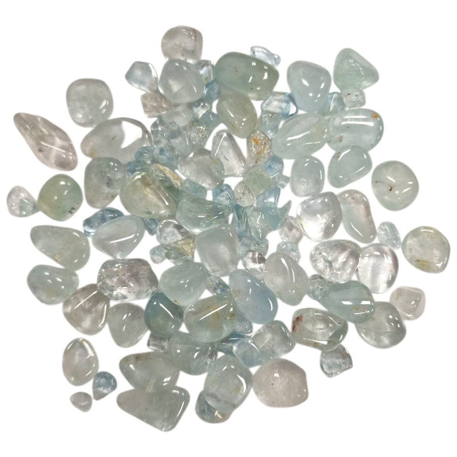 Blue Topaz Tumble Stone – Rare Clarity and Higher Communication from Zimbabwe (St. Anne’s Mine) – polished tumble stone for crystal healing and meditation