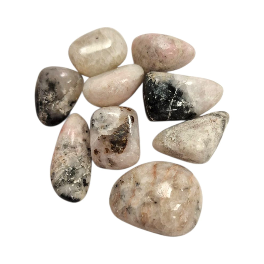 Tugtupite Tumble Stone – Rare Crystal of Heart Awakening, Emotional Healing and Unconditional Love – polished tumble stone for crystal healing and meditation