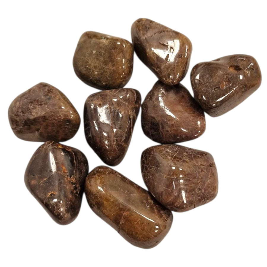 Zircon Hyacinth Tumble Stone – Ancient Crystal of Vitality, Protection and Rooted Wisdom – polished tumble stone for crystal healing and meditation