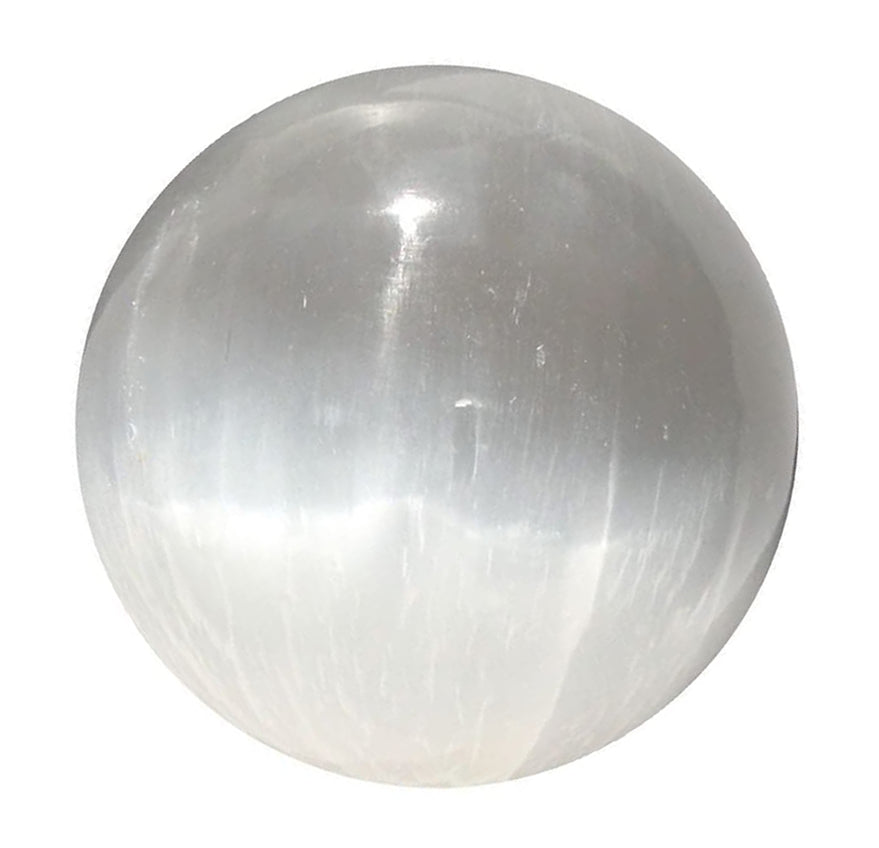 Luna Energy Infused Round Selenite Sphere 100mm