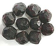 Naturally Faceted Almandine Garnet Crystal Pocket Stone
