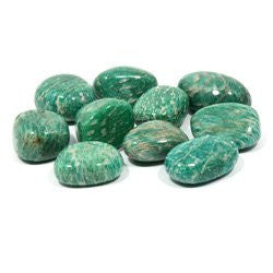 Amazonite Tumble Stone – Soothing Crystal for Truth, Harmony & Emotional Expression – polished tumble stone for crystal healing and meditation