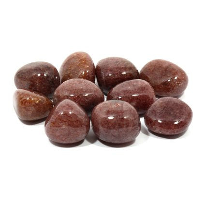 Red Muscovite Mica Tumble Stone (20-25mm) Single Stone – polished tumble stone for crystal healing and meditation