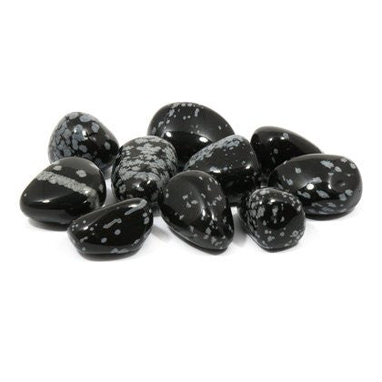 Snowflake Obsidian Tumble Stone – polished tumble stone for crystal healing and meditation