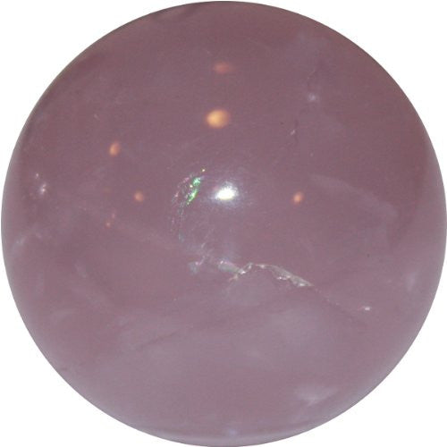 Crystal Ball - Sphere in Genuine Rose Quartz Crystal -50mm