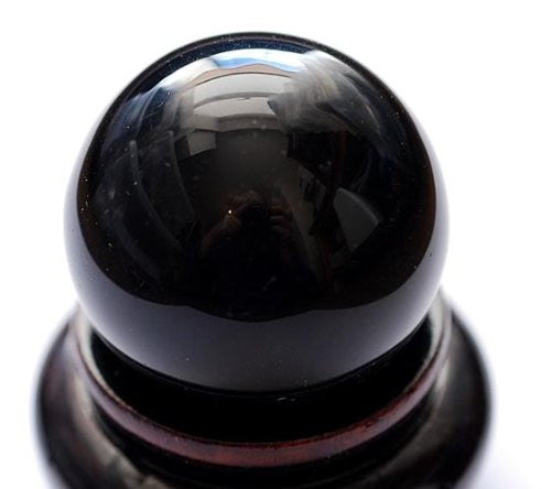 SCRYING SPHERE BLACK OBSIDIAN 40mm - Creativity, Scrying ,Power,Visions
