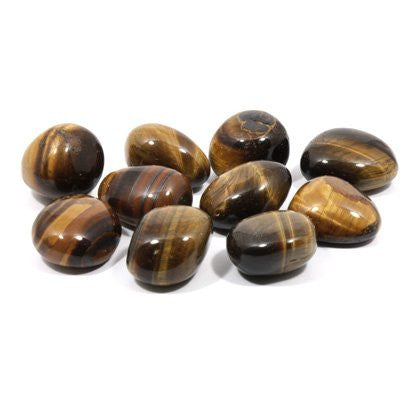 Tiger Eye Tumble Stones (20-25mm) Single Stone – polished tumble stone for crystal healing and meditation
