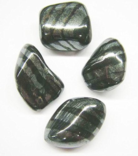 GeoFossils - *Rare* - Banded Iron Ore with Hematite Tumble Stone 20-25mm