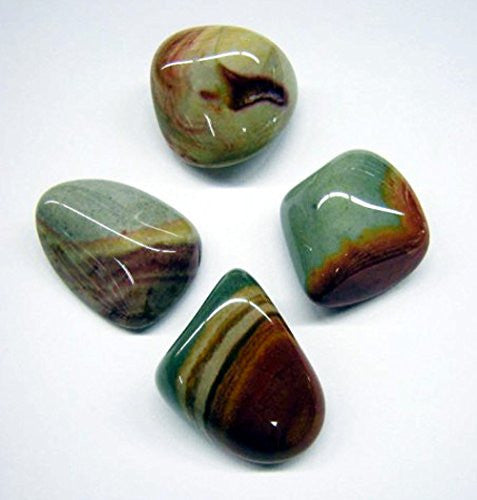 Polychrome Jasper Tumble Stone – polished tumble stone for crystal healing and meditation