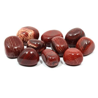Red Snakeskin Jasper Polished Healing Crystal Tumble Stone – polished tumble stone for crystal healing and meditation