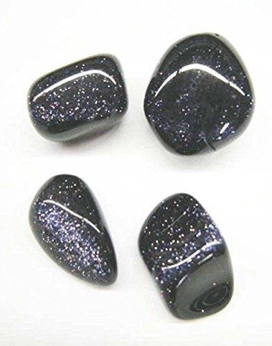 Blue Goldstone Polished Healing Crystal Tumble Stone – polished tumble stone for crystal healing and meditation