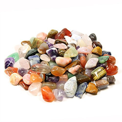Smooth, polished, multicolour stones