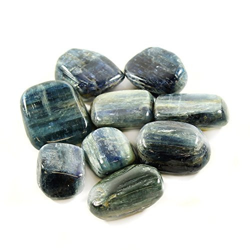Blue Kyanite Polished Healing Crystal Tumble Stone – polished tumble stone for crystal healing and meditation