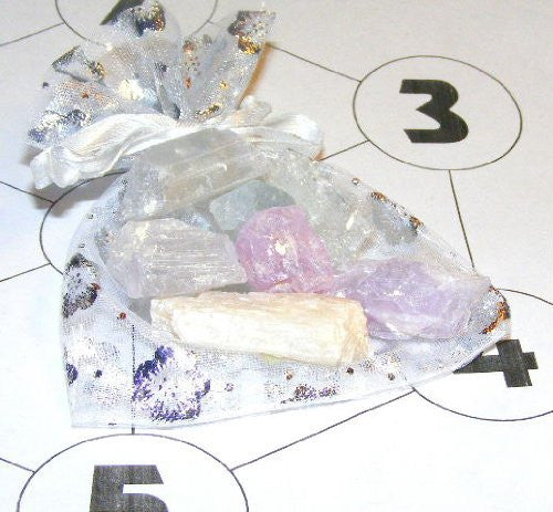 Kunzite Crystal Grid - Addictions / Psychic Connections