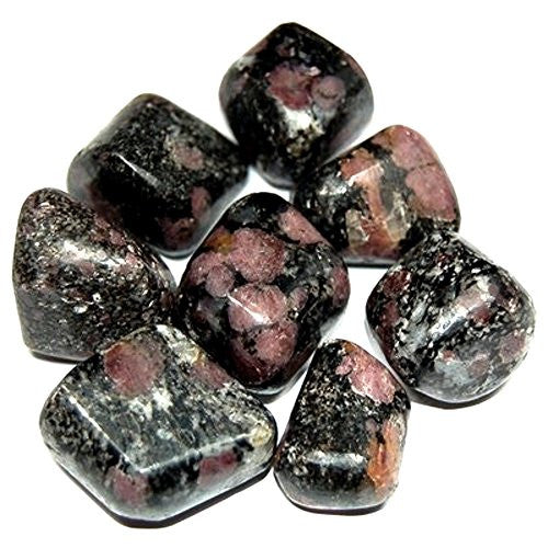 Spinel & Ruby in Matrix Tumble Stone – polished tumble stone for crystal healing and meditation