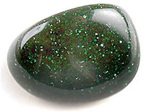 Green Goldstone Tumble Stone – polished tumble stone for crystal healing and meditation