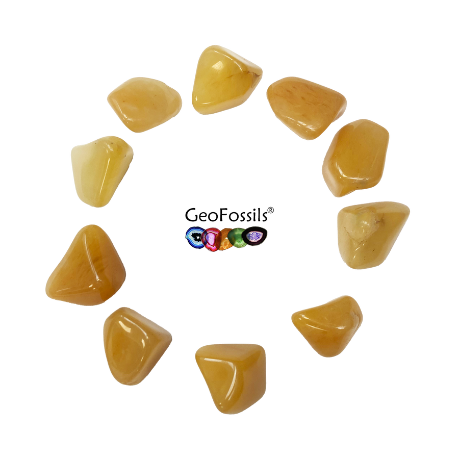 Yellow Aventurine Tumble Stone – Uplifting Crystal for Confidence, Focus & Personal Growth – polished tumble stone for crystal healing and meditation