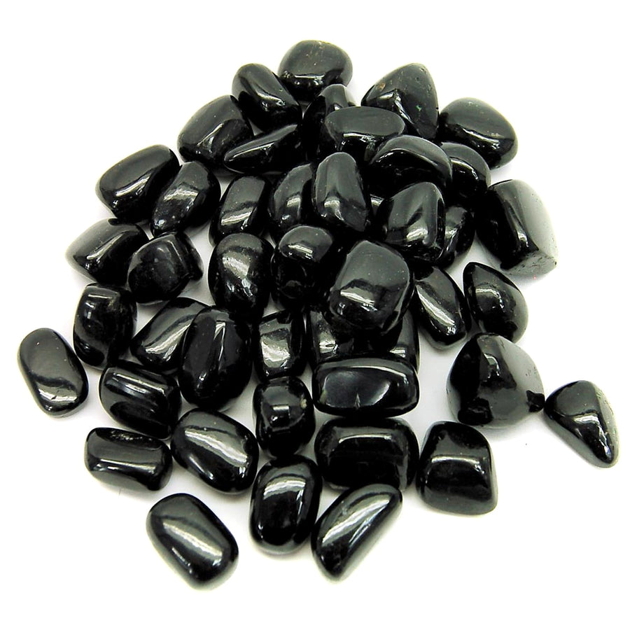 Black Tourmaline Tumble Stone – Protective Healing Crystal for Grounding and Energy Shielding – polished tumble stone for crystal healing and meditation
