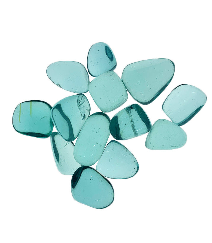 Blue Obsidian Tumble Stone – Glassy Crystal for Clarity, Communication & Calm – polished tumble stone for crystal healing and meditation