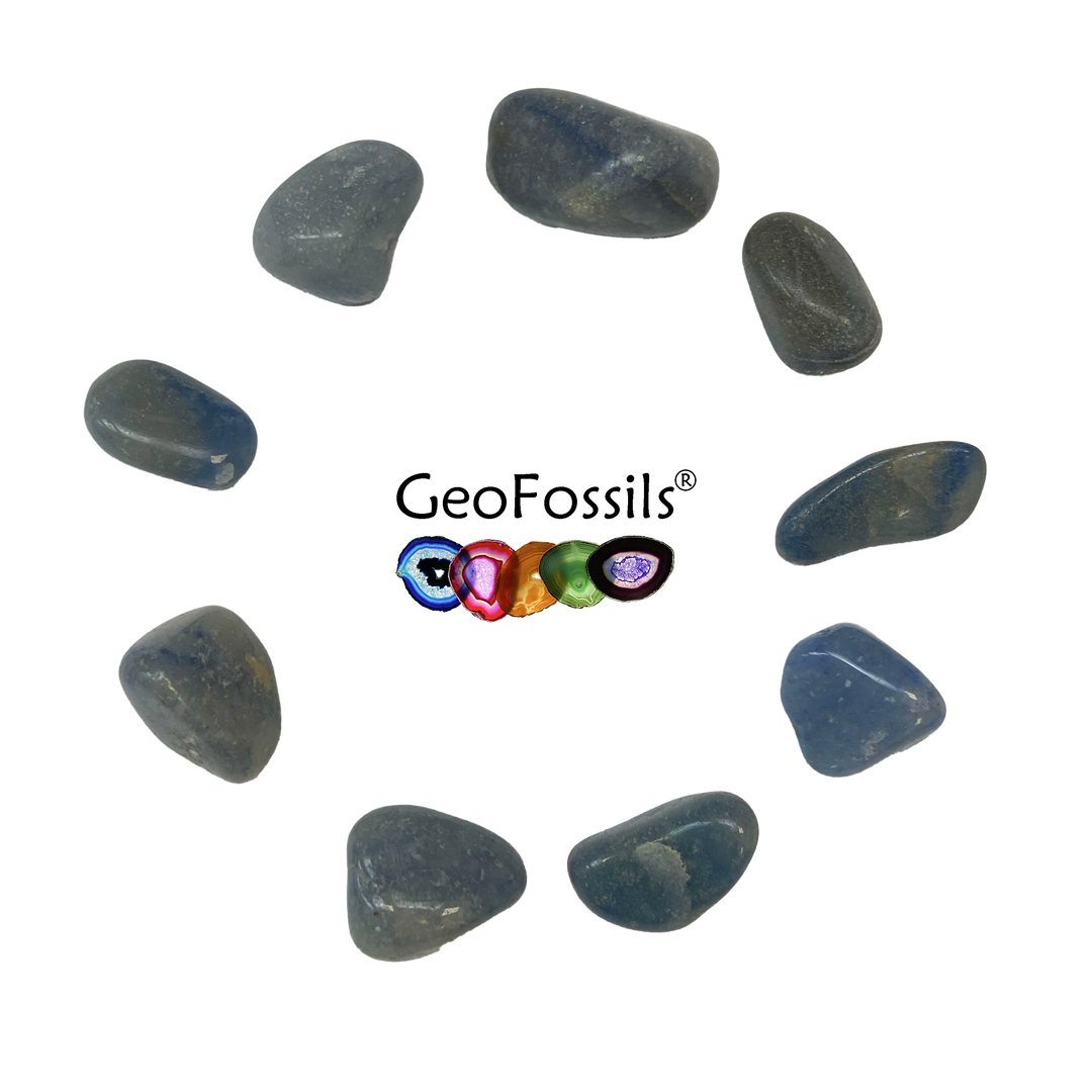Blue Quartz Polished Healing Crystal Tumble Stone – polished tumble stone for crystal healing and meditation