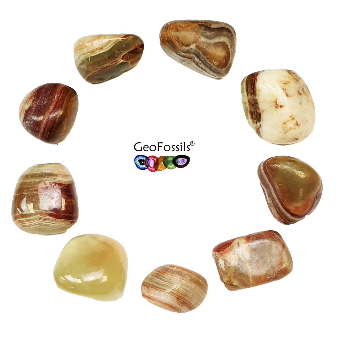 Green Onyx Polished Healing Crystal Tumble Stone – polished tumble stone for crystal healing and meditation