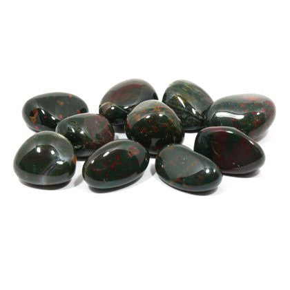 Bloodstone Tumble Stone – Vitality, Grounding & Inner Strength – polished tumble stone for crystal healing and meditation