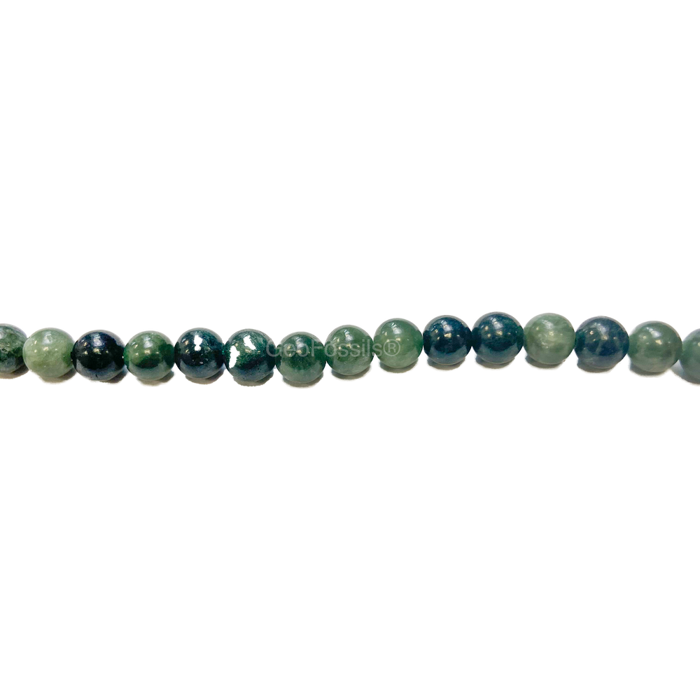 Geofossils Seraphinite Round Beads