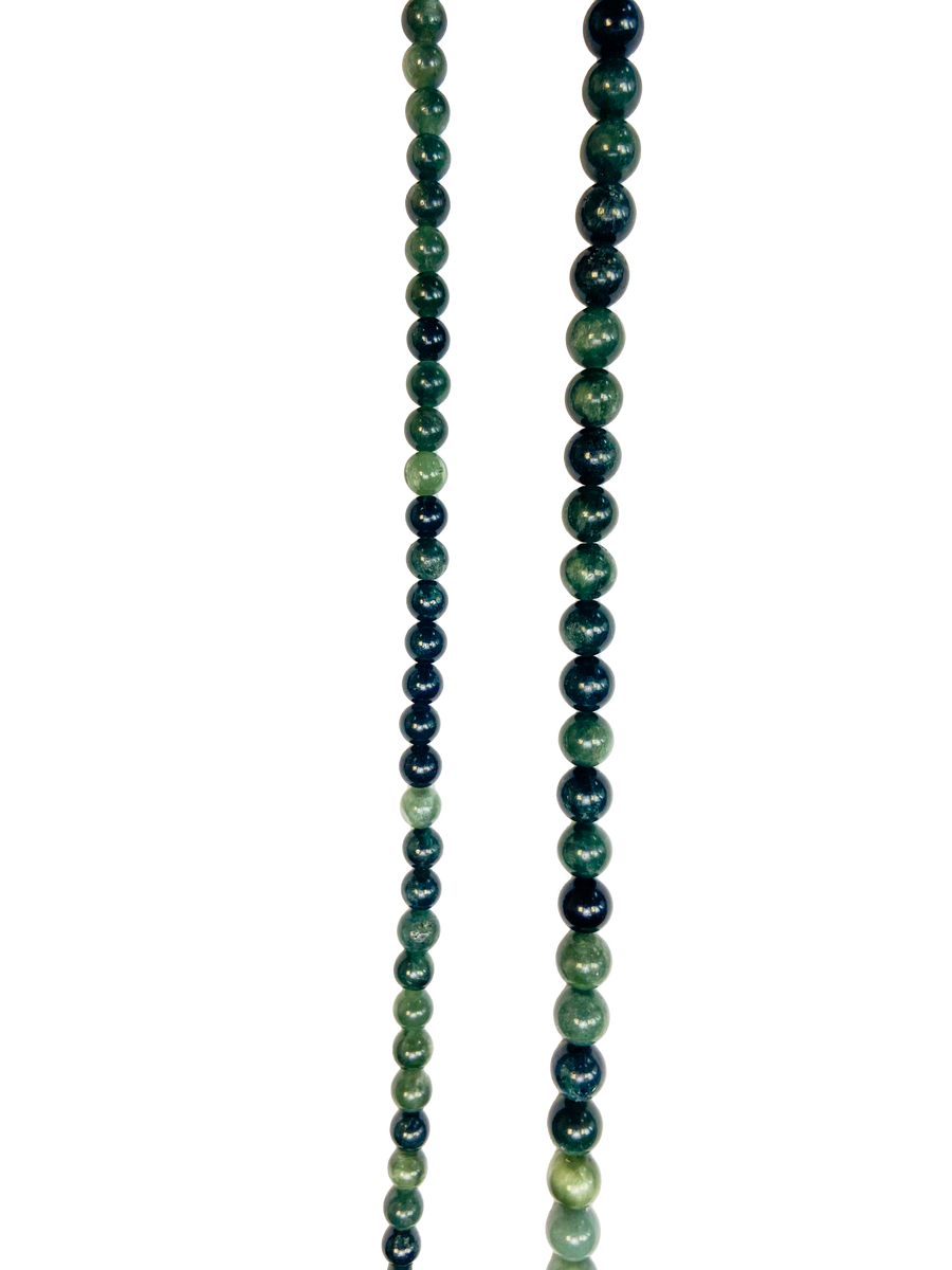 Geofossils Seraphinite Round Beads