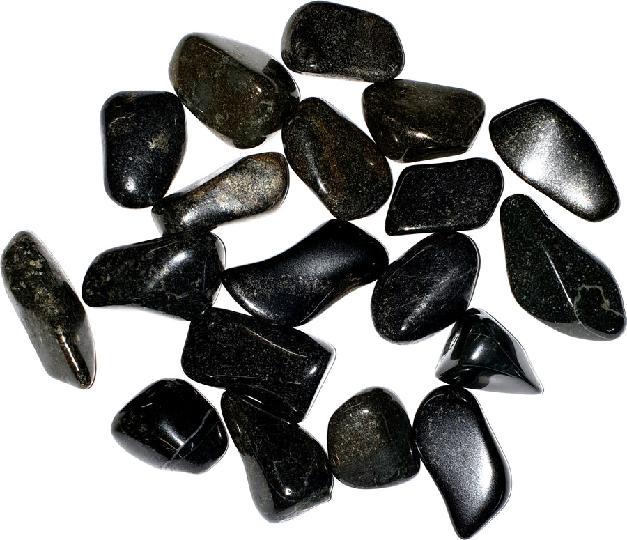 Black Jade Polished Healing Crystal Tumble Stone – polished tumble stone for crystal healing and meditation