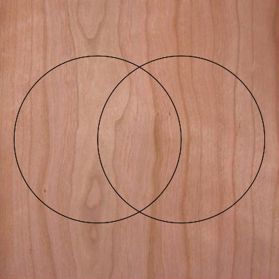 Sacred Geometry Wooden Crystal Grid Plate - Vesica Piscis