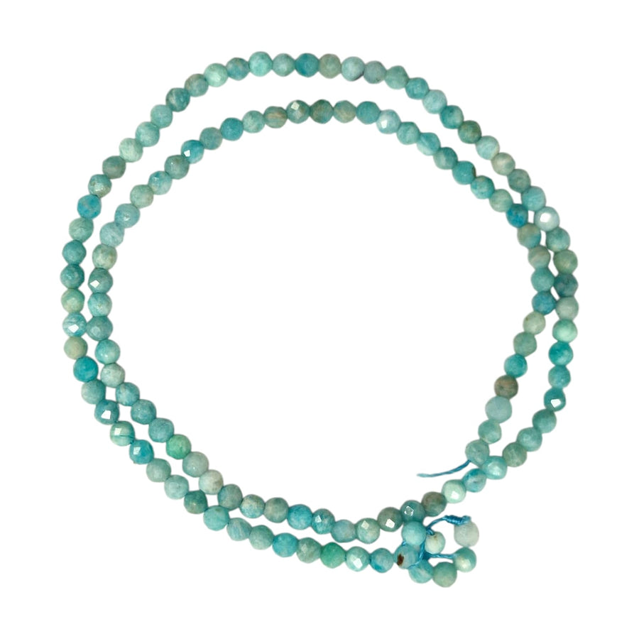 3mm Amazonite Faceted Beads – Natural Gemstone for Calm, Truth & Balance