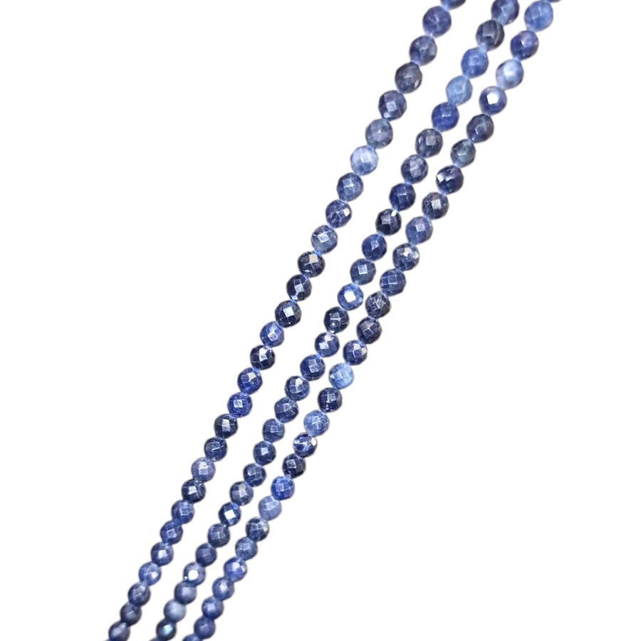 3mm Faceted Sapphire Beads – Natural Multi-Coloured Gemstone Beads for Jewellery Making

