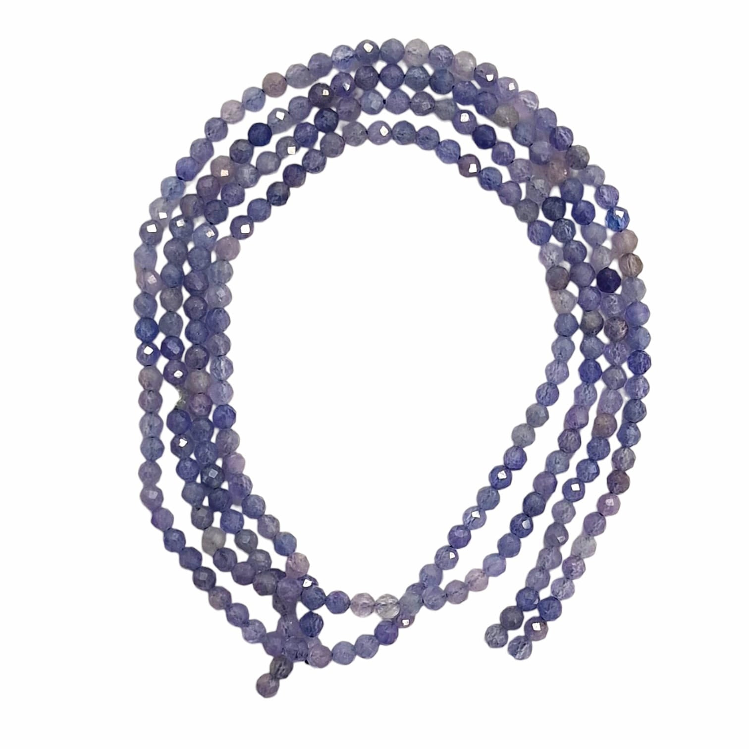 3mm Faceted Tanzanite Beads – Natural Violet-Blue Gemstone Beads for Jewellery Making
