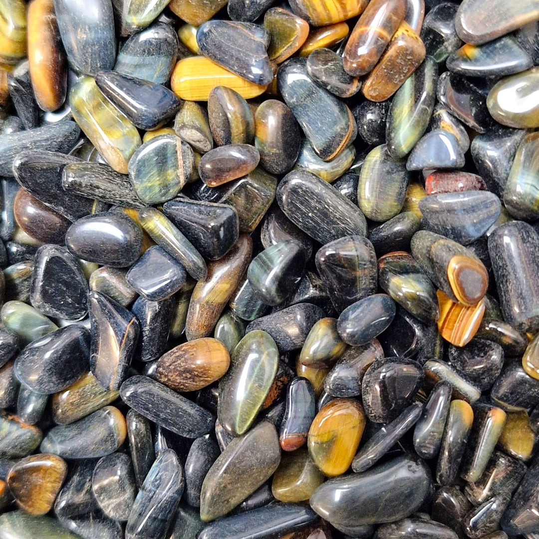 Blue Tiger's Eye Mini Gem Chips – Enhance Insight and Calm Your Spirit