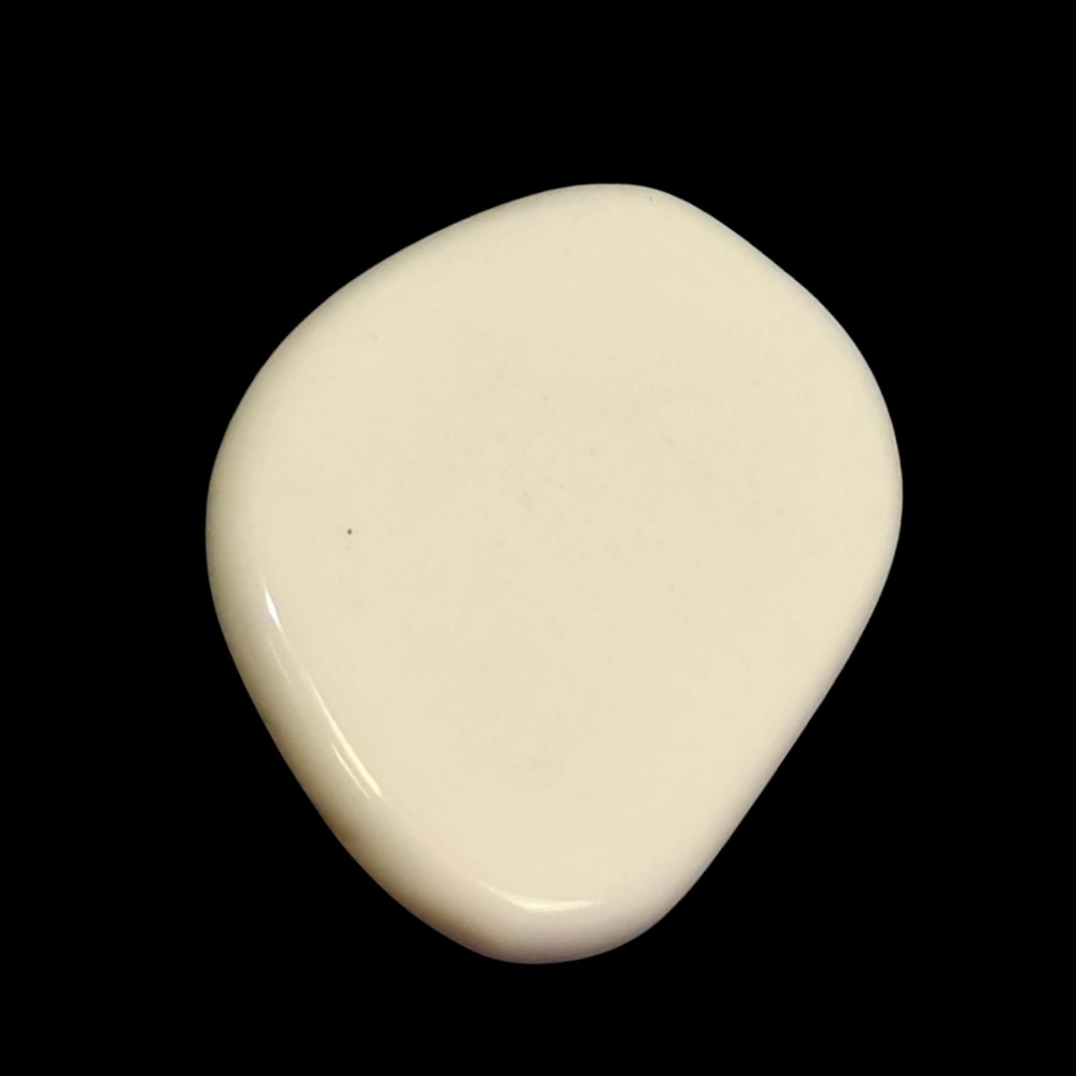 GeoFossils Cacholong Opal Medium Oval, a milky-white crystal for emotional healing, intuition, and abundance.