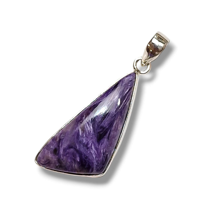 Charoite Sterling Silver Pendant – Embrace Transformation and Inner Strength