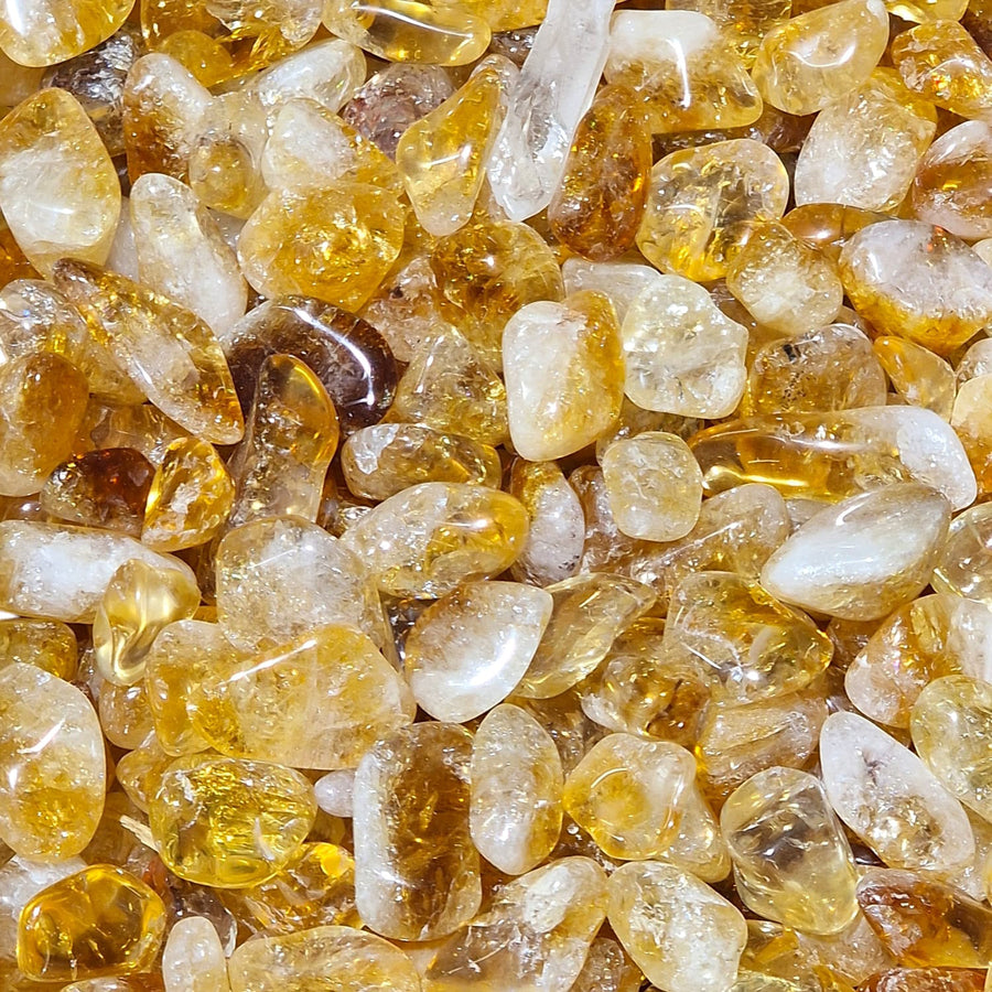 Geofossils Vibrant Yellow with Burnt Orange colours of Citrine Gem chip