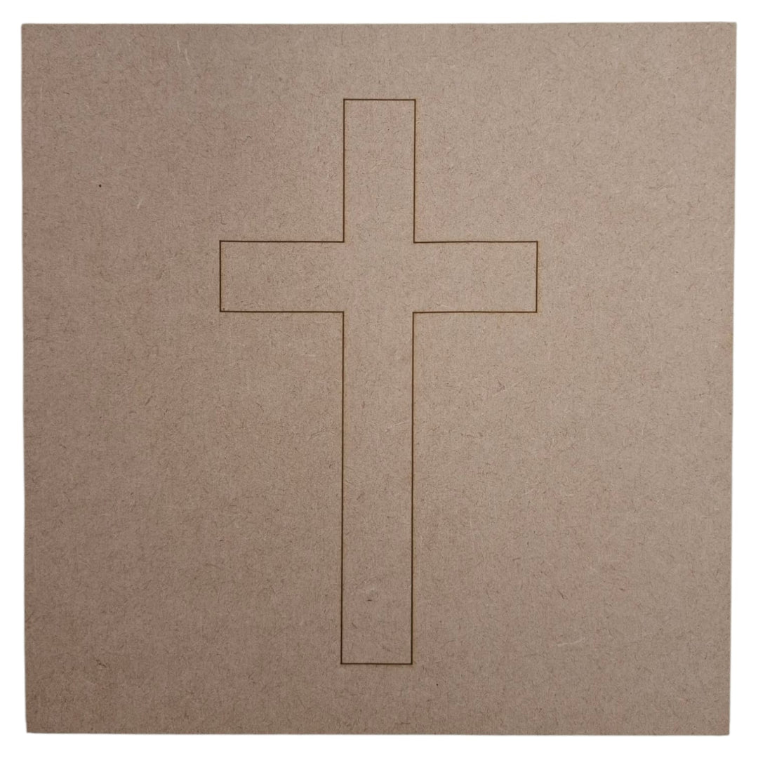 Cross Sacred Geometry Grid engraved on thin wooden board – crystal layout for spiritual alignment, protection and devotional energy