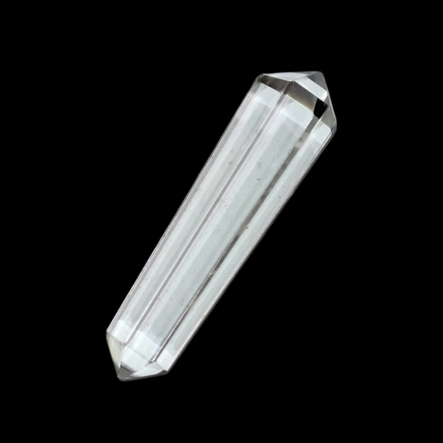 GeoFossils Crystal Quartz Vogel 6-Sided 50mm, a precision-cut energy tool for clarity, healing, and spiritual alignment