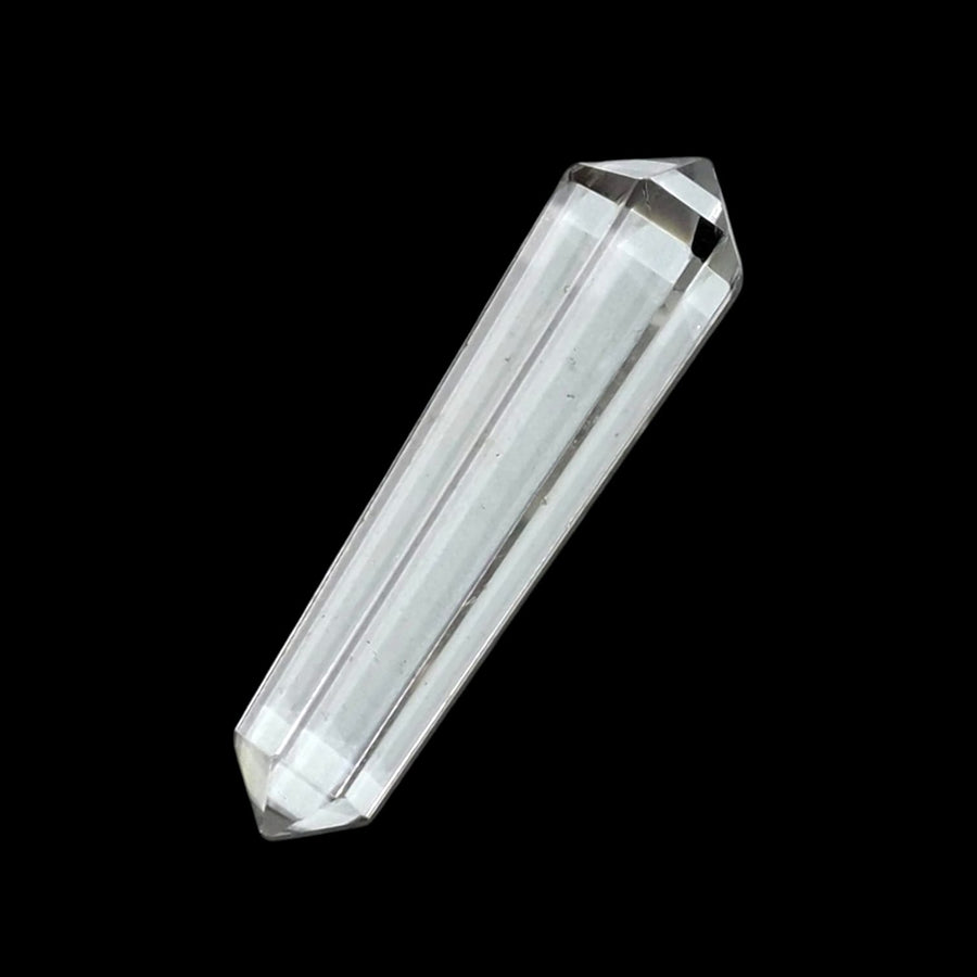 GeoFossils Crystal Quartz Vogel 6-Sided 50mm, a precision-cut energy tool for clarity, healing, and spiritual alignment
