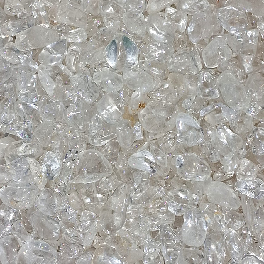 Crystal Quartz Mini Gem Chip Tumble Stones: Pocket-Sized Power Amplifiers – polished tumble stone for crystal healing and meditation