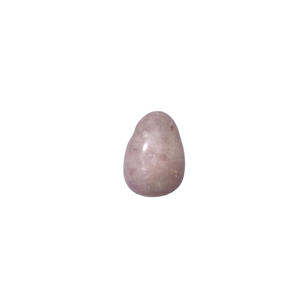 Natural Morganite drilled tumble stone – high-quality polished crystal ideal for jewellery making or heart chakra healing