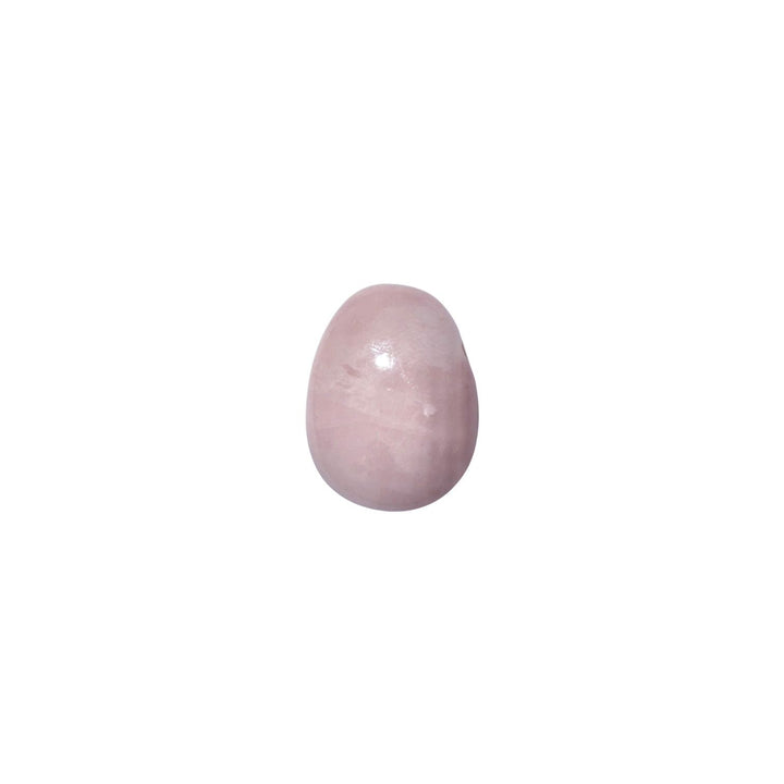 Polished Morganite tumble stone with drill hole – perfect for spiritual practices, wire wrapping, or creating crystal pendants