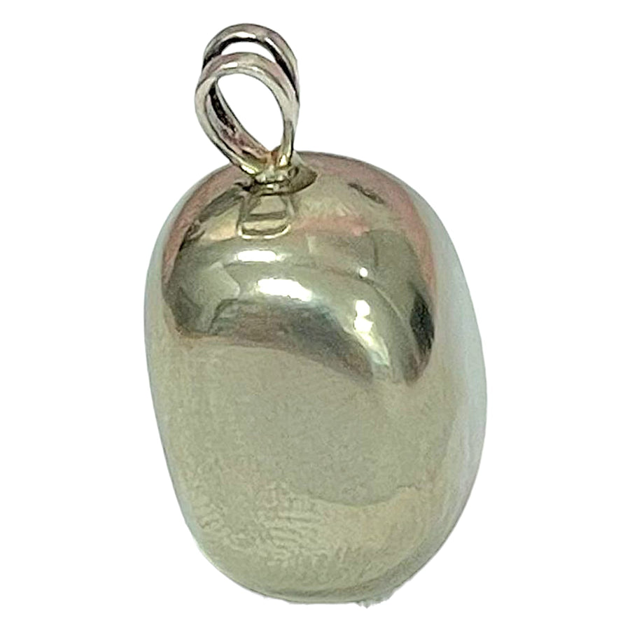 Healer’s Gold pendant with shimmering gold and black tones set in hallmarked sterling silver – crystal necklace for energy balance, protection and vitality
