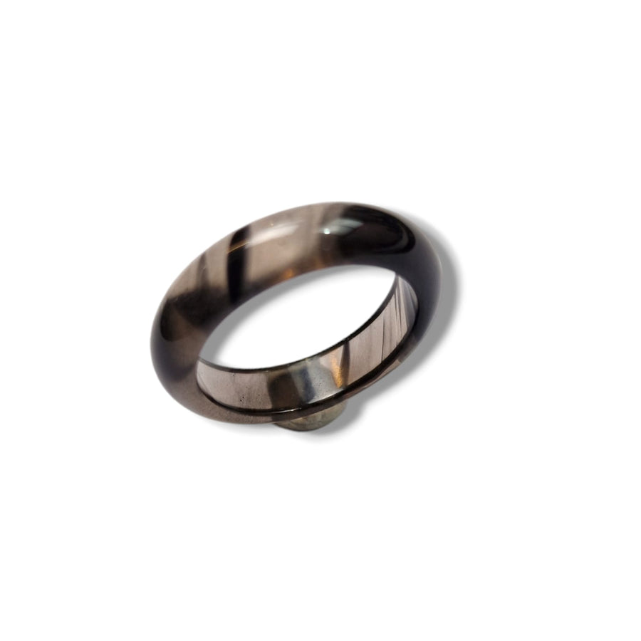 Midnight Lace Obsidian Ring