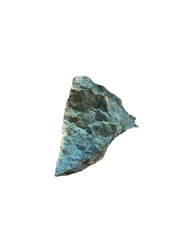 Aerinite mineral specimen with blue fibrous crystalline texture from Lleida, Catalonia, Spain – rare throat chakra stone